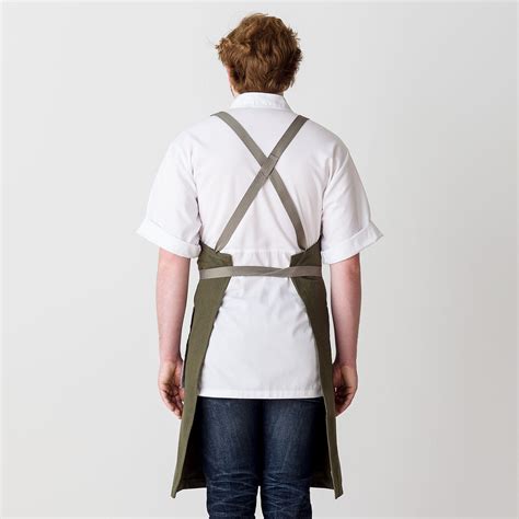 cross back chef apron|More.